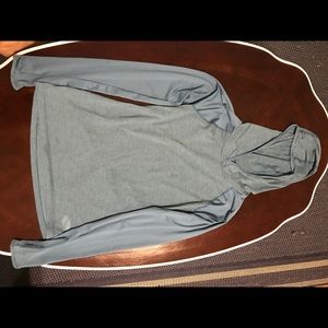 Light blue and grey hoodie